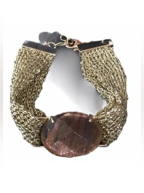Ann Taylor Smoky Quartz Mesh Bracelet